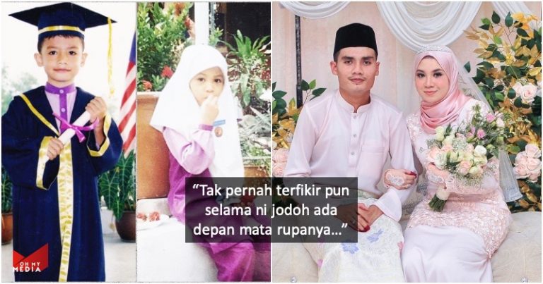 Membesar sama2, wanita ini tak sangka kawan masa tadika akhirnya jadi suami