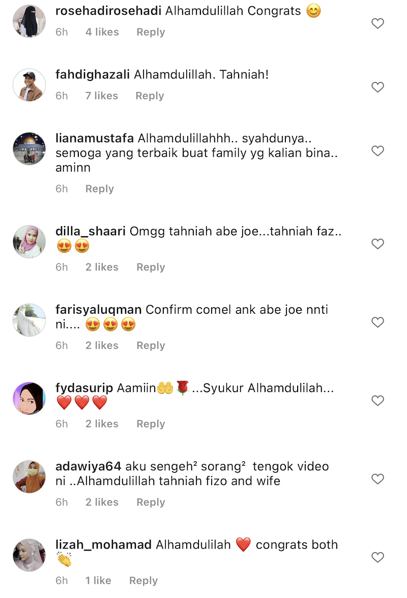 "Made in Janda Baik lah ni?" -Isteri Fizo Omar sah hamil lepas sebulan nikah 3