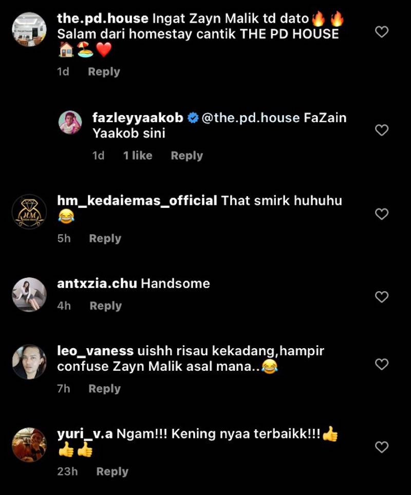 Netizen samakan wajah Fazley Yaakob dengan Zayn Malik 4