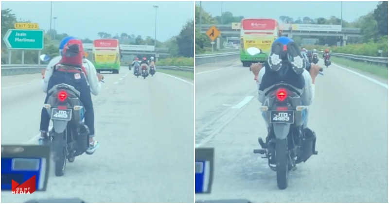 “Moto buat pergi masjid dia pakai buat lenjan pulak…” – Aksi mat rempit naik motor ‘standard’ berlumba jadi bahan jenaka netizen