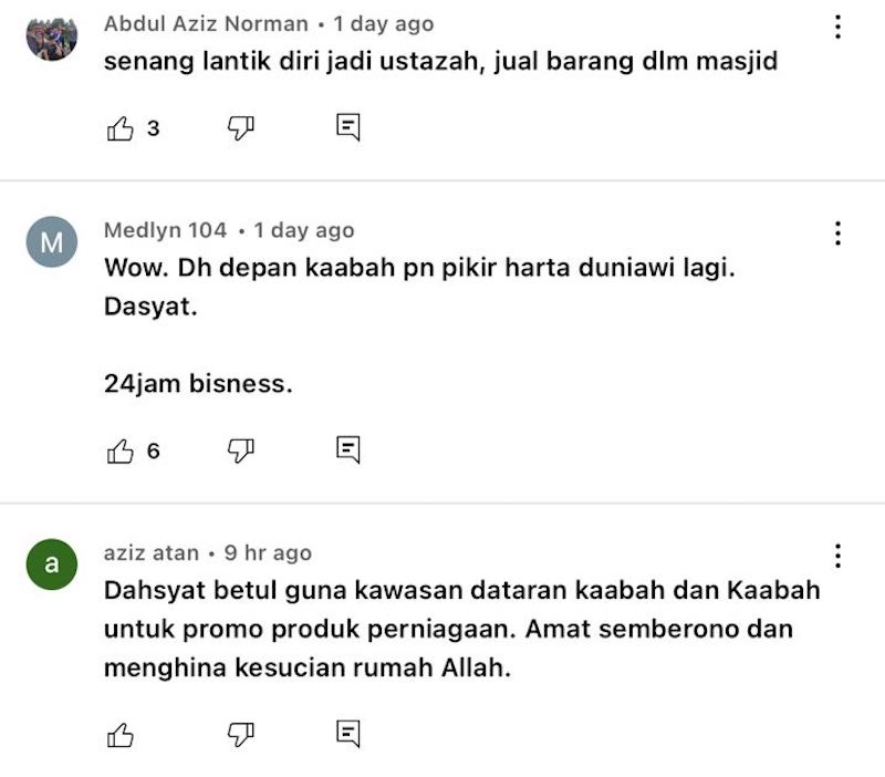 Netizen dakwa ustazah 'promote' produk depan Kaabah? 6