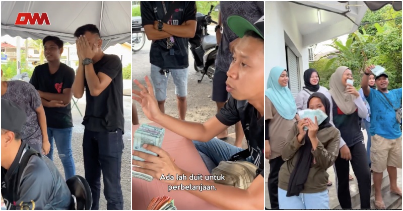 Kasihan pekerja, Syahmi Sazli beri RM1,000 seorang di hari terakhir jualan air