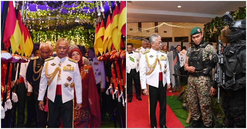 Agong, Raja Permaisuri berkenan ke majlis Santapan Beradat ulang tahun ATM ke-89