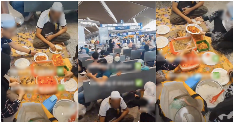 Siap angkut periuk nasi, tindakan keluarga berkelah di ‘airport’ dikecam netizen