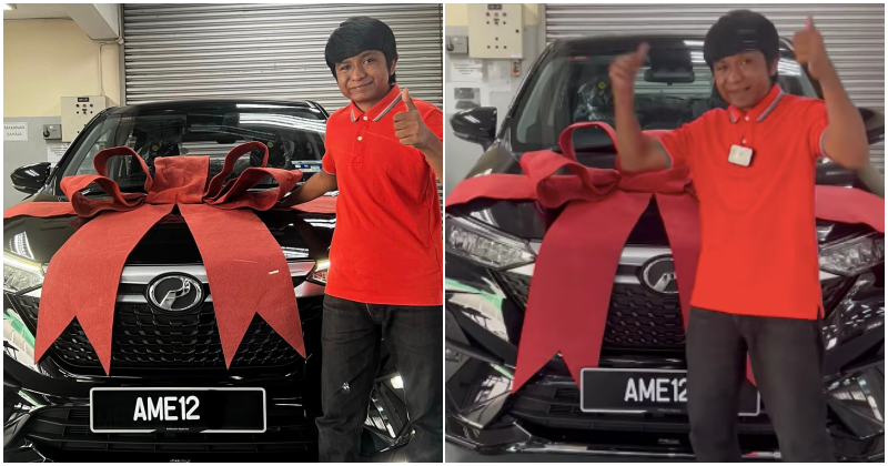 Rezeki pembuka tahun 2023, Amir Raja Lawak syukur miliki Perodua Alza