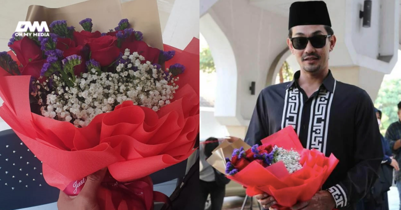 Bawa sejambak bunga, netizen ‘tersentuh’ usaha Farid Kamil pujuk Diana Danielle