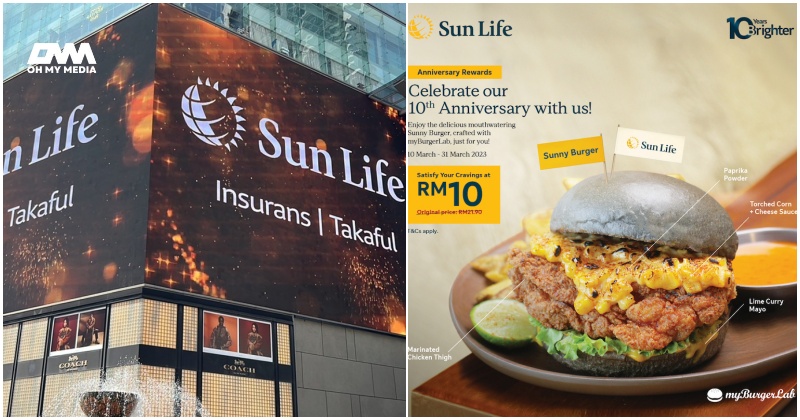 Hargai pelanggan, Sun Life Malaysia perkenal burger istimewa sempena ‘anniversary’ ke-10