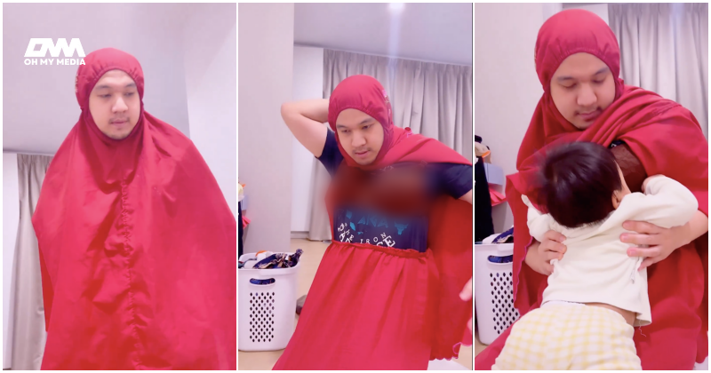 Pakai telekung & baju dalam wanita, netizen kecam tindakan Iqbal Zulkefli