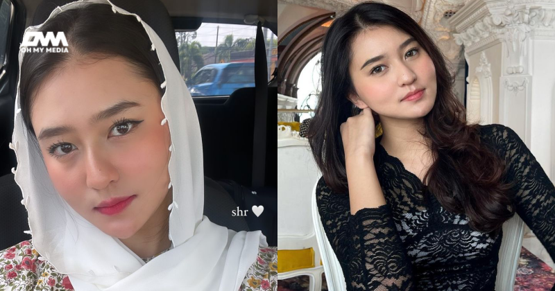 Isteri Haqiem Rusli kekal cantik menawan, meski tudung dah terbang