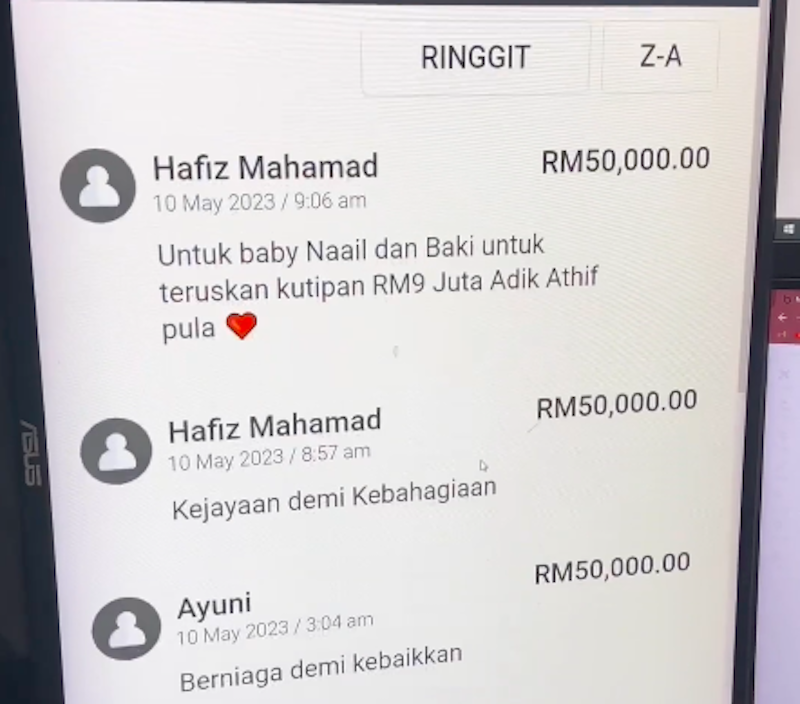Netizen terharu, usahawan Kelantan penyumbang tertinggi untuk kutipan Baby Naail 10