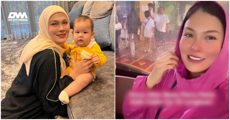 Pernah janji berhijab jika dikurnia anak, netizen persoal video Mona Allen nampak rambut