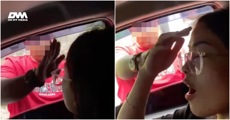 ‘Abang sado’ amuk tunjal kepala pemandu wanita, siap maki hamun tepi jalan