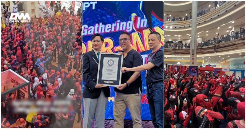 Ratusan berkumpul pakai kostum Spider-Man, Malaysia cipta rekod dunia