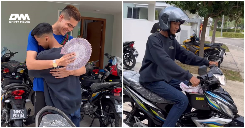 Aisar Khaledd hadiah motosikal kepada individu rakam ‘rider’ berjalan kaki