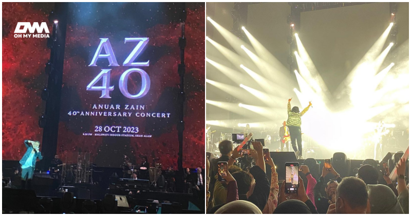 Kurang sihat, Anuar Zain tetap hiburkan 8,000 peminat pada konsert AZ40