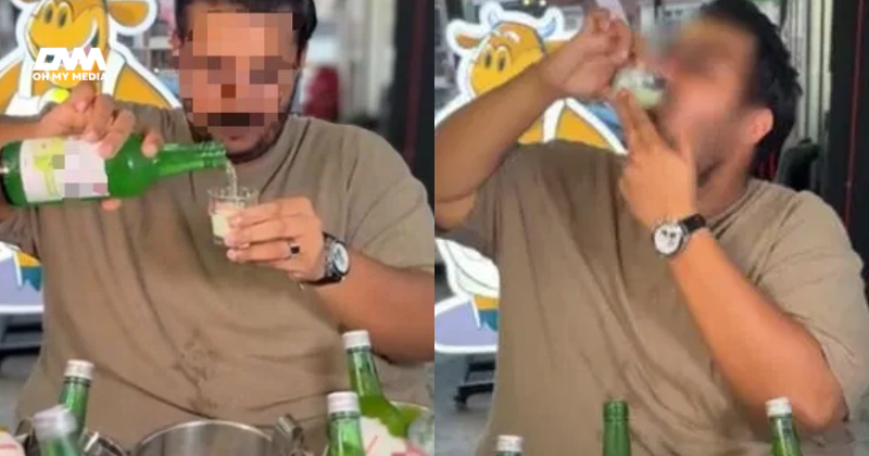Berselera minum ‘Soju Halal’, Influencer teruk kena ‘basuh’ dengan netizen