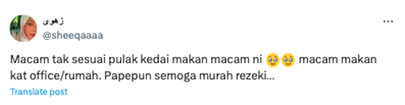 Netizen pertikai 'outlet' kedua kedai makan Ustazah Asma' -"Kata rugi setiap bulan?" 23