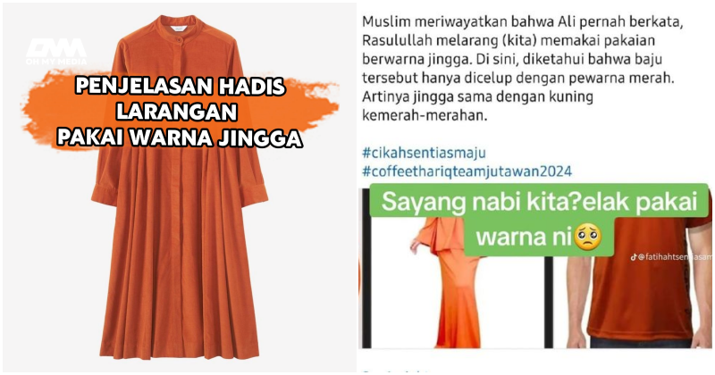 Tular dakwaan haram pakai baju warna brick orange, individu tampil jelas hukum