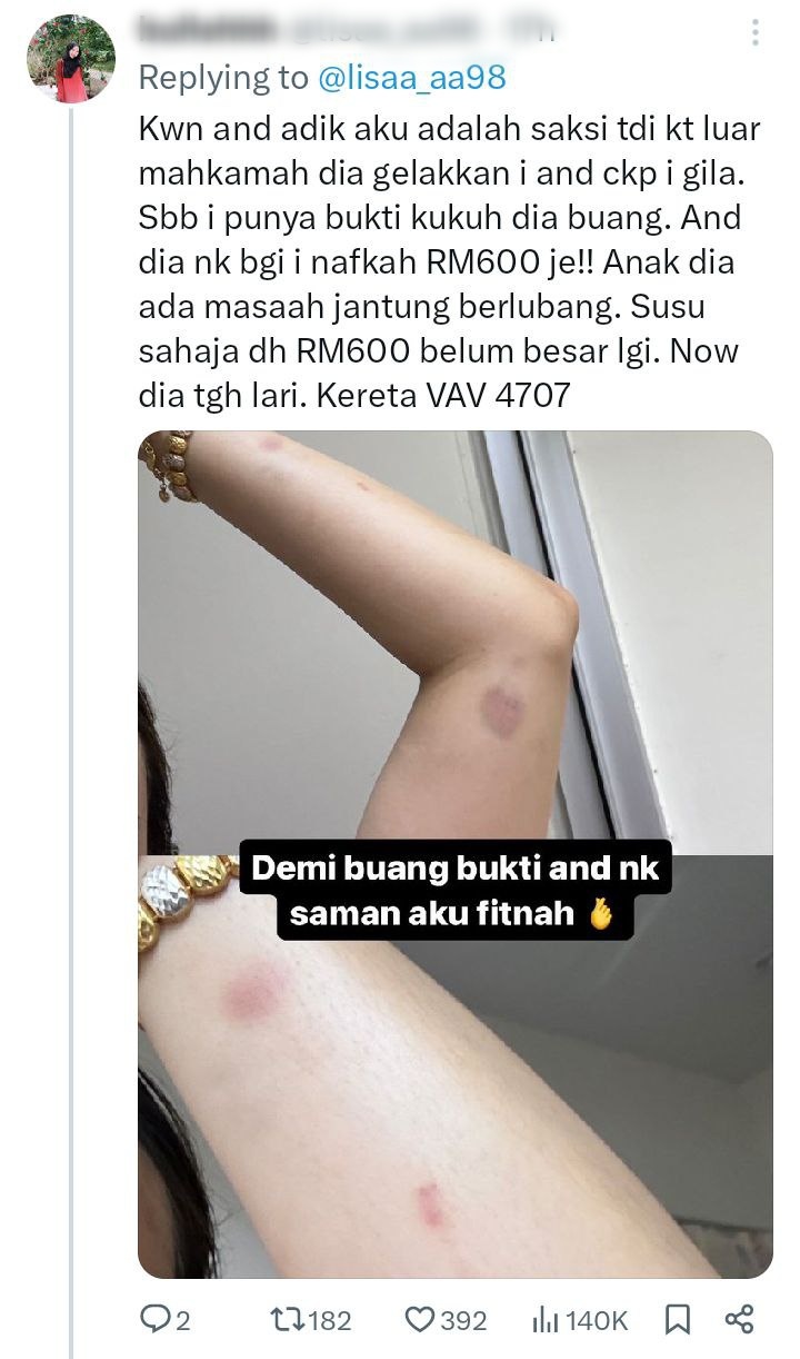 Wanita dakwa suami curang, keluar bersama wanita lain ketika berpantang 18