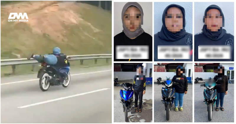 3 remaja dari geng ‘Awek Melaka’ ditahan buat aksi Superman atas jalan raya