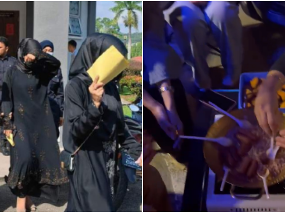 Tular masak di stesen minyak