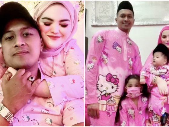 nafi tema raya baju Hello Kitty