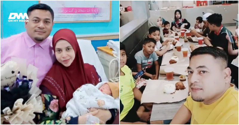 19 tahun layari bahtera mahligai, pasangan syukur timang anak ke-12