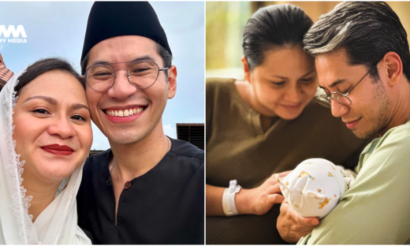 Sharifah Amani timang bayi lelaki