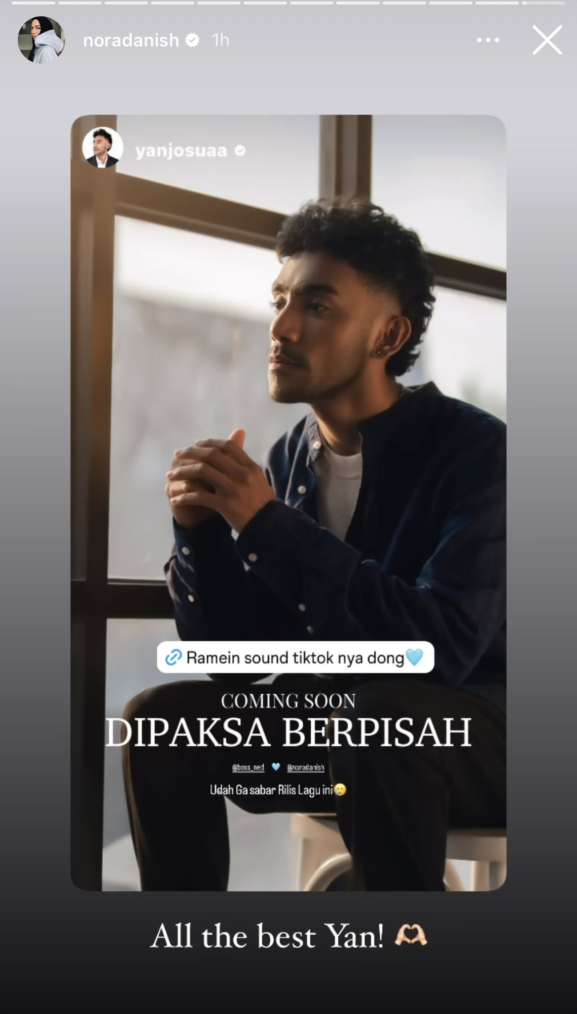 Nedim tuju lagu buat Nora Danish