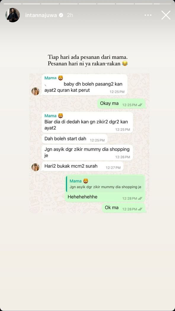 Ibu Intan Najuwa pesan banyakkan zikir