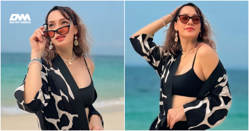 Bergaya tepi pantai, Nadia Annuar dipuji makin cantik & cantik -“Hot mama”