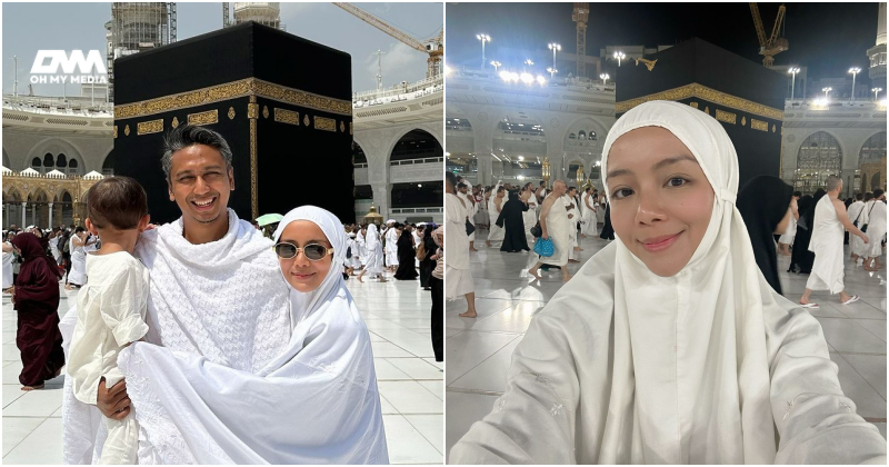 Mira Filzah dukung anak sambil tawaf