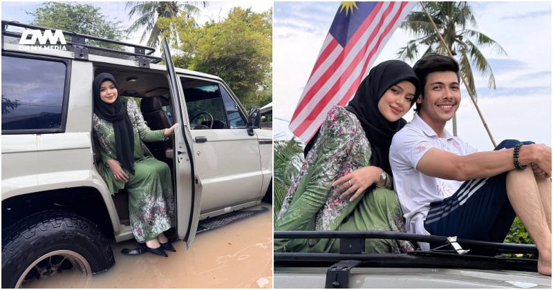 Sempat lagi melaram! Penampilan MUA Bellaz ketika redah banjir dipuji ramai