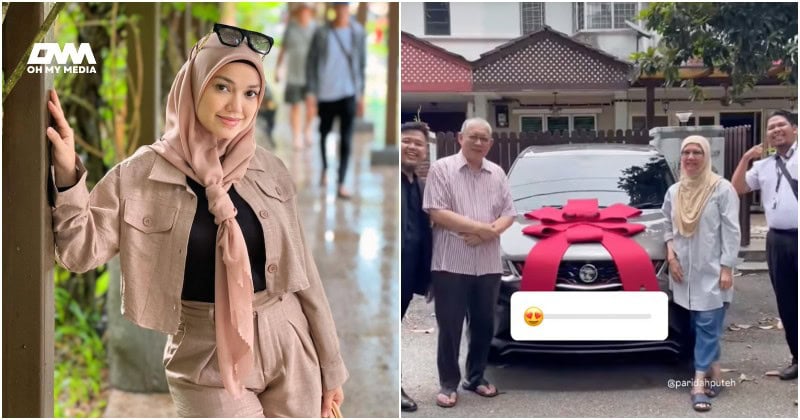 Puteri Sarah hadiahkan ibu bapa kereta baharu – “Saya harap kalian gembira..”