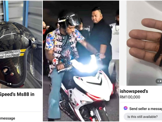 Individu jual rambut gugur IShowSpeed