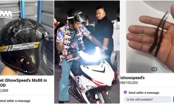 Individu jual rambut gugur IShowSpeed