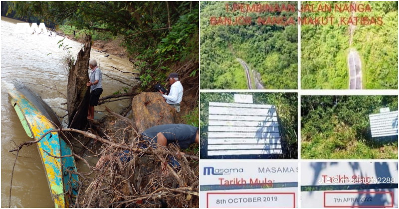 Masih belum ada jalan raya, perahu bawa stok makanan sekolah karam di sungai Katibas