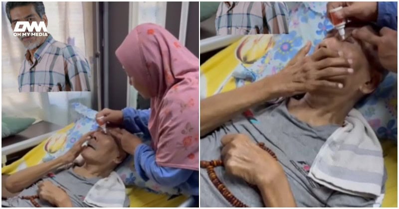 Wanita hebat! Keadaan Roslan Saleh semakin uzur, isteri tak putus asa jaga suami