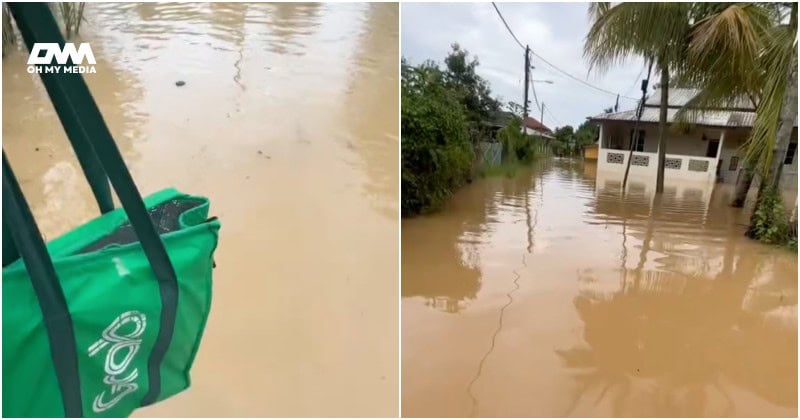 ‘Rider’ sanggup berjalan kaki, redah banjir demi hantar pesanan pelanggan