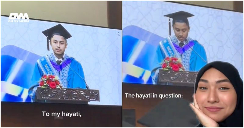 Satu dewan bersorak dengar graduan terbaik beri ucapan buat ‘My Hayati’