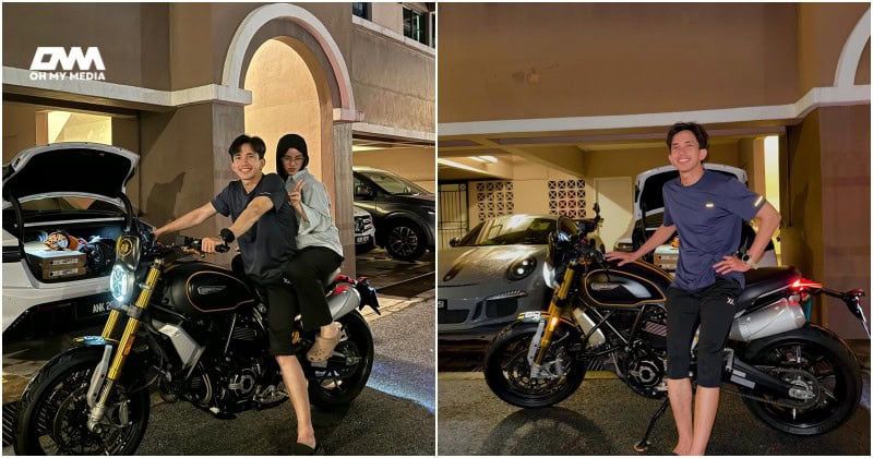 Imran Aqil dapat hadiah Ducati Scrambler dari isteri -“Moga Allah sentiasa muliakanmu”