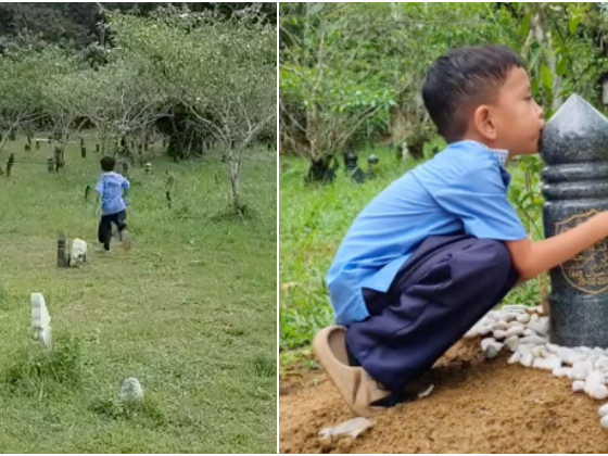 Anak kecil berlari