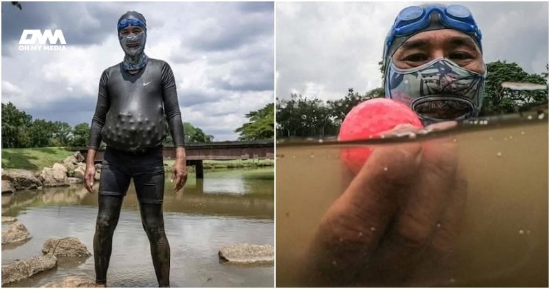 Pesara tentera laut kerja kutip bola golf, raih pendapatan lumayan RM8,000 sebulan!