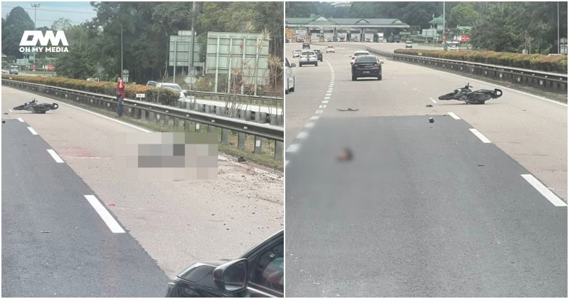 Penunggang motosikal hilang kepala, terlibat dalam kemalangan di Highway Senai