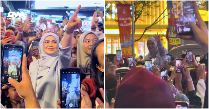 Meriah betul! Siti Nurhaliza terharu, Siti Zoners banjiri Bukit Bintang sambut ‘birthday’