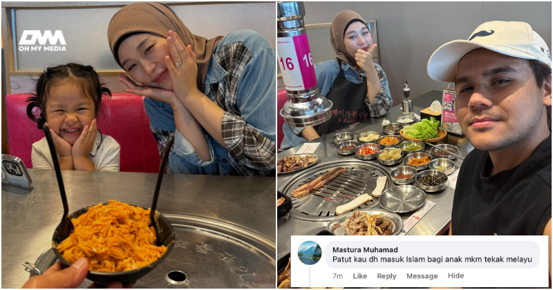 Ryzal Ibrahim selar netizen, dipertikai beri anak makan makanan Korea bukannya Melayu