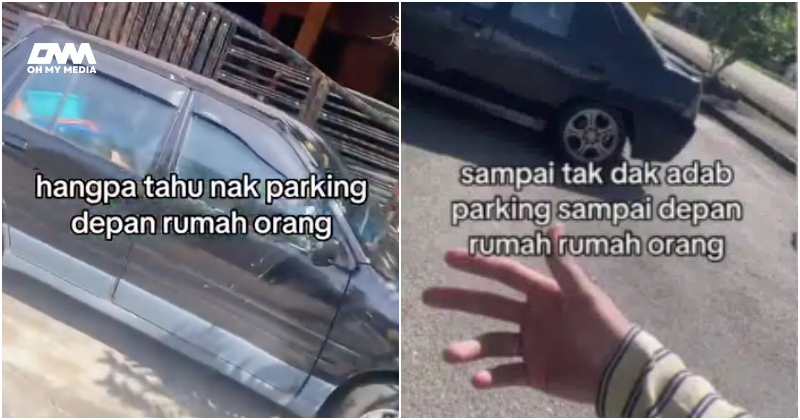 Dah 4 tahun sabar! Wanita bengang jiran parkir depan rumah, asap masakan niaga tak terurus