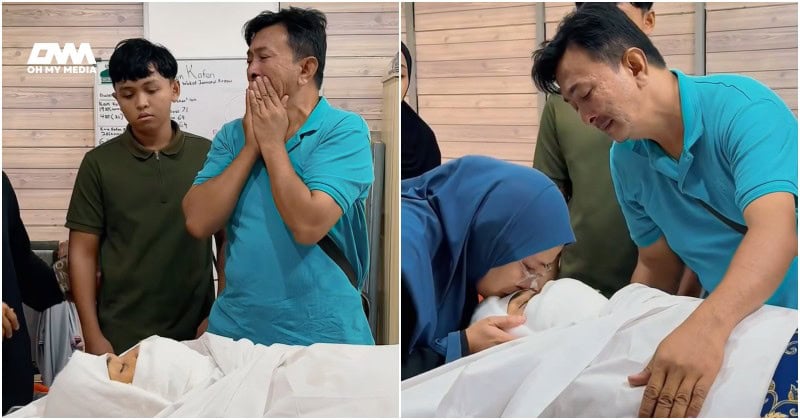 Suami isteri sebak lihat jasad anak sulung, maut dalam perjalanan ke tempat kerja