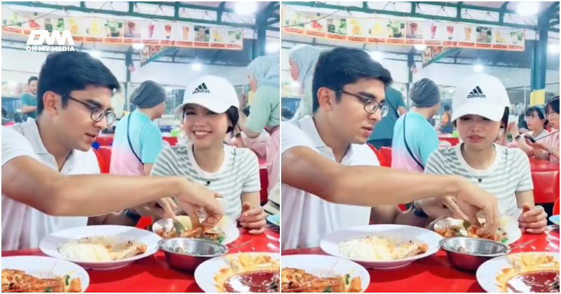 Romantiknya! Netizen cemburu lihat Syed Saddiq kupaskan kulit udang untuk Bella