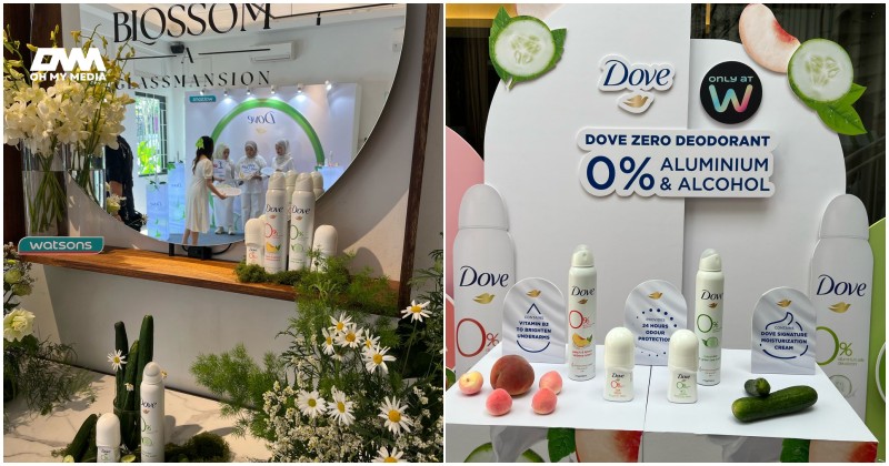 0% alkohol, rasai kesegaran tanpa kerengsaan bersama Deodoron Dove Zero